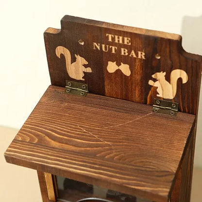 Wooden Squirrel Feeder - The Nut Bar